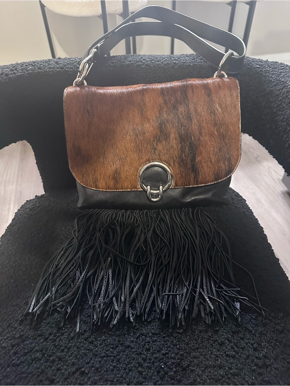 Rebecca Minkoff calf hair Isabel